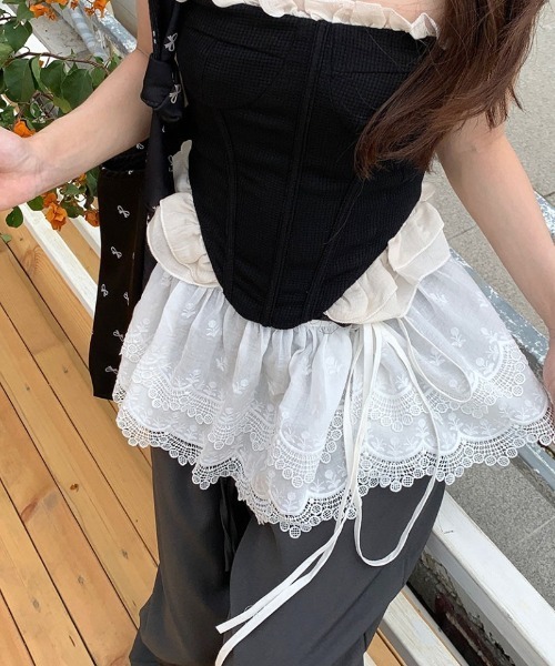 Ritzy(リッツィー)の「花柄レース フリルペチコート(スカート・レディース・C/A/B・FREE)」の10枚目の写真