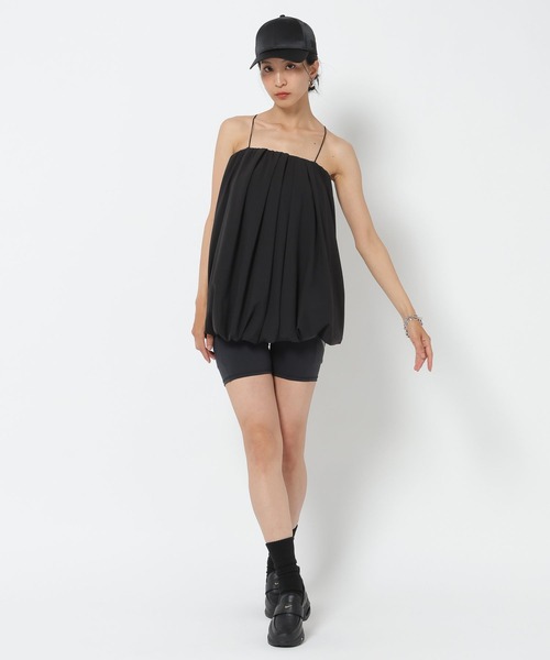 HEREIAM（ヘレイアム）の「着丈調整可能!【HEREIAM】撥水&軽量&接触冷感&UVカット/撥水Comfyキャミソール（キャミソール・レディース・ブラック/ライトピンク・FREE）」の3枚目の写真