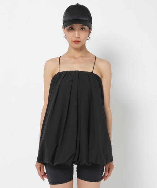 HEREIAM（ヘレイアム）の「着丈調整可能!【HEREIAM】撥水&軽量&接触冷感&UVカット/撥水Comfyキャミソール（キャミソール・レディース・ブラック/ライトピンク・FREE）」の6枚目の写真