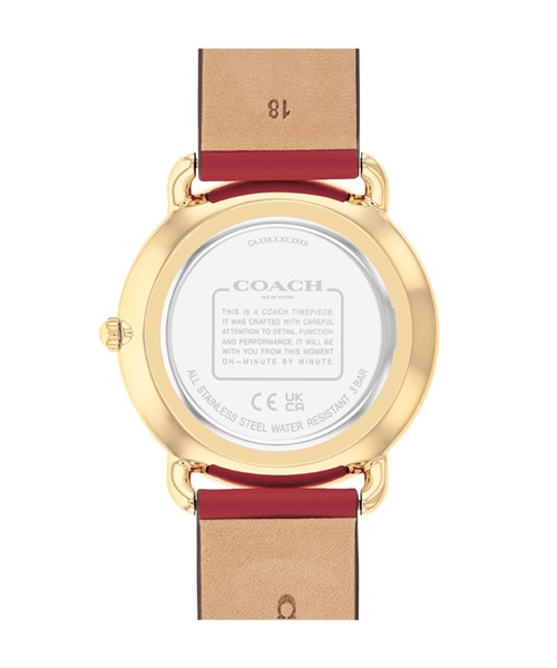 COACH(コーチ)の「【COACH】コーチ ELLIOT SIWH G レディース ウォッチ(アナログ腕時計・レディース・レッド・FREE)」の3枚目の写真