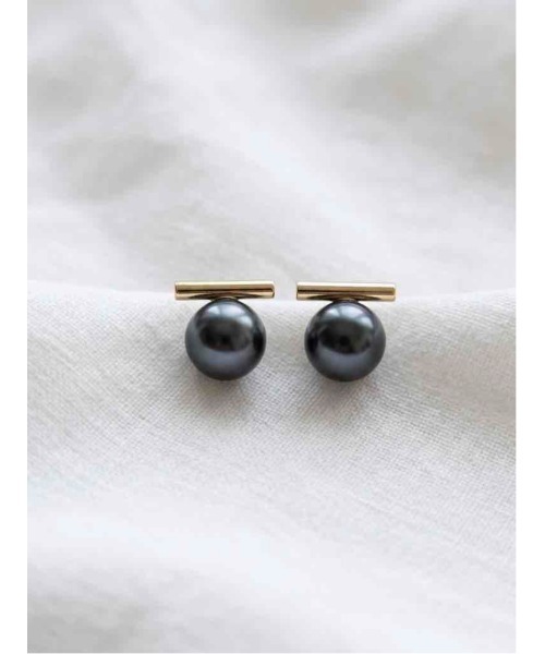 tone(トーン)の「【88eighty-eight】シンプルパールバランスミニピアス【import】(MA)(ピアス(両耳用)・レディース・シルバー・FREE)」の1枚目の写真