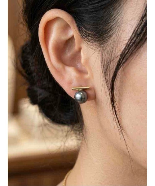 tone(トーン)の「【88eighty-eight】シンプルパールバランスミニピアス【import】(MA)(ピアス(両耳用)・レディース・シルバー・FREE)」の4枚目の写真