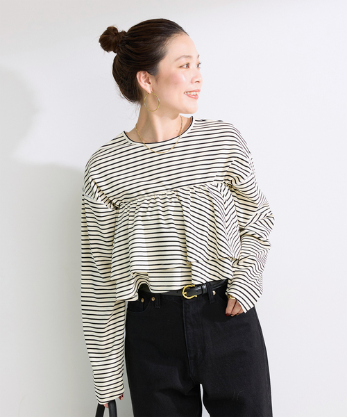 B.C STOCK(ベーセーストック)の「《追加2》《2点セット》【WEB限定】フリルビスチェレイヤードロンTEE(Tシャツ/カットソー・レディース・ホワイト系その他/ホワイト/ブラック/ブラック系その他・FREE)」の1枚目の写真