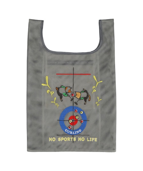 NO SPORTS NO LIFE(ノースポーツノーライフ)の「【NO SPORTS NO LIFE】メッシュバッグ(トートバッグ・レディース・スカイブルー/ネイビー/カーキ/ピーコックグリーン系/グレー/黄土色系/ダルブルー系/ライラック・FREE)」の2枚目の写真