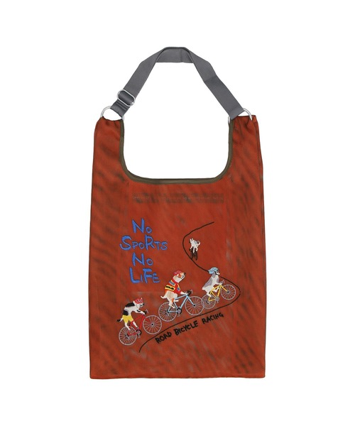 NO SPORTS NO LIFE(ノースポーツノーライフ)の「【NO SPORTS NO LIFE】メッシュバッグ(トートバッグ・レディース・スカイブルー/ネイビー/カーキ/ピーコックグリーン系/グレー/黄土色系/ダルブルー系/ライラック・FREE)」の19枚目の写真