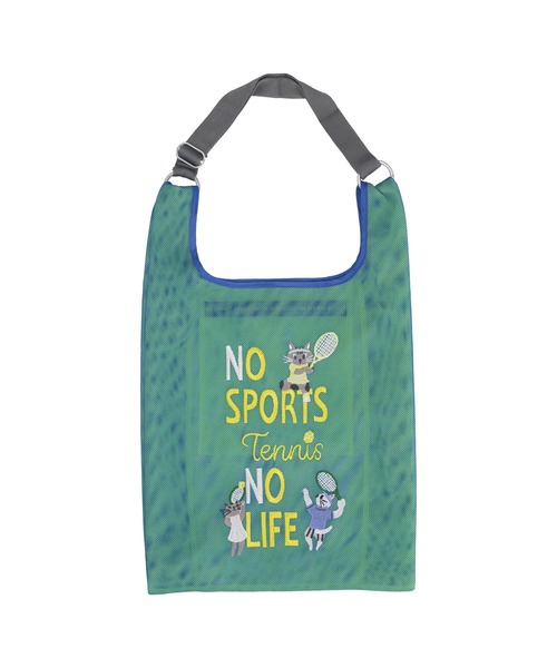 NO SPORTS NO LIFE(ノースポーツノーライフ)の「【NO SPORTS NO LIFE】メッシュバッグ(トートバッグ・レディース・スカイブルー/ネイビー/カーキ/ピーコックグリーン系/グレー/黄土色系/ダルブルー系/ライラック・FREE)」の9枚目の写真