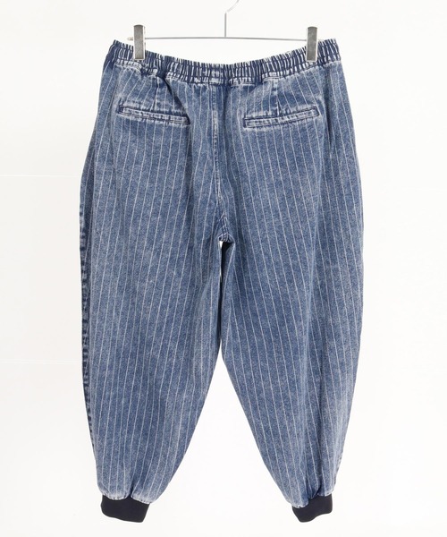 CAMBIO(カンビオ)の「mp15208-Chemical Stripe Tucked Balloon Pants バルーンデニムパンツ(MIU-262-011)(デニムパンツ・メンズ・ブラック系その他/ネイビー系・S/M/L)」の20枚目の写真