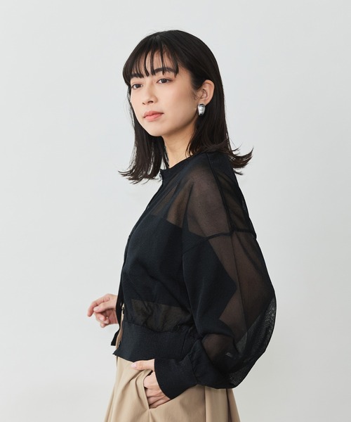 Sirin(シリン)の「ラメカーディガン(カーディガン/ボレロ・レディース・グレイッシュベージュ/ブラック・FREE)」の11枚目の写真