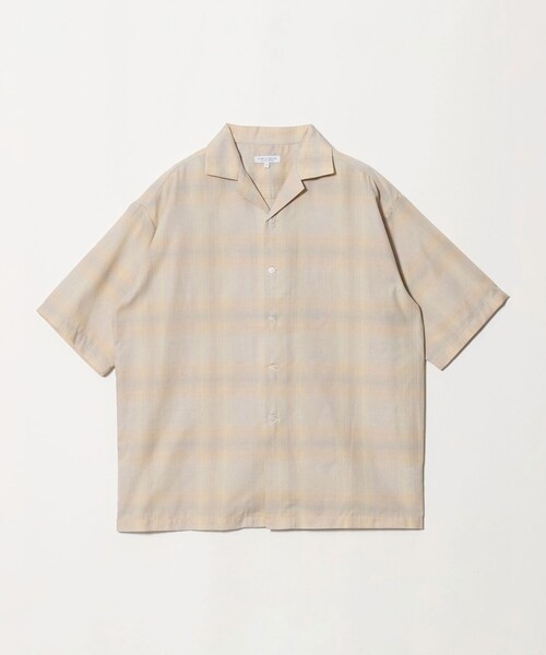 A DAY IN THE LIFE UNITED ARROWS(アデイインザライフユナイテッドアローズ)の「オンブレチェック ワイド オープンカラーシャツ<A DAY IN THE LIFE>(シャツ/ブラウス・メンズ・ブラック/ベージュ・L/M)」の15枚目の写真
