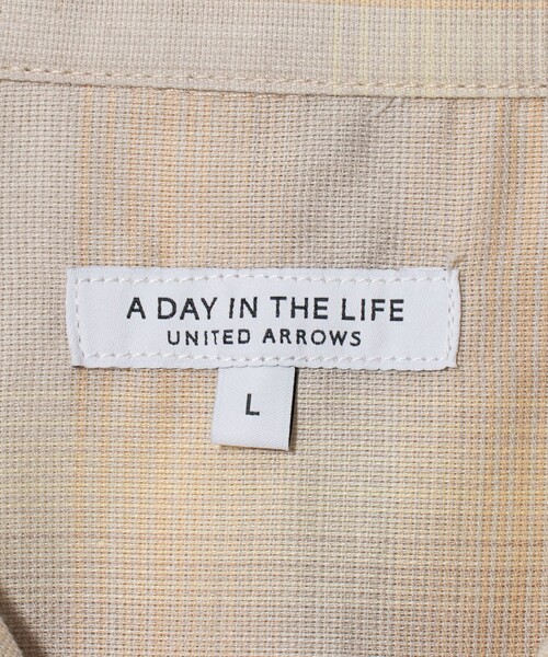 A DAY IN THE LIFE UNITED ARROWS(アデイインザライフユナイテッドアローズ)の「オンブレチェック ワイド オープンカラーシャツ<A DAY IN THE LIFE>(シャツ/ブラウス・メンズ・ブラック/ベージュ・L/M)」の22枚目の写真