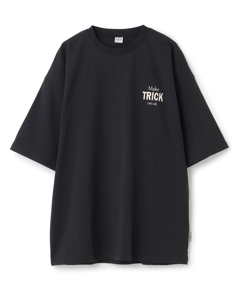 and D. petit main(アンドディープティマイン)の「【親子リンク】DADバックロゴ刺しゅうビック半袖Tシャツ(Tシャツ/カットソー・レディース・ホワイト/ブラック・F)」の4枚目の写真