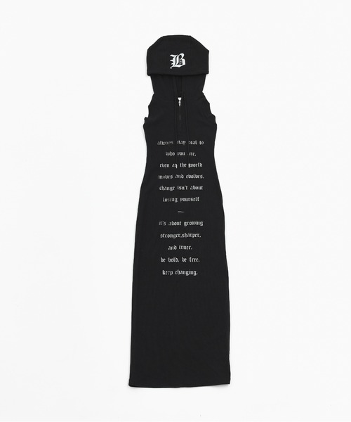 BEEDEN（ビーデン）の「LOGO ZIP HOLTER DRESS（ワンピース・レディース・カモフラージュ/ブラック・FREE）」の8枚目の写真