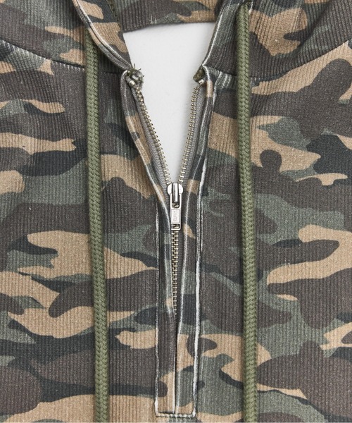 BEEDEN（ビーデン）の「LOGO ZIP HOLTER DRESS（ワンピース・レディース・カモフラージュ/ブラック・FREE）」の21枚目の写真