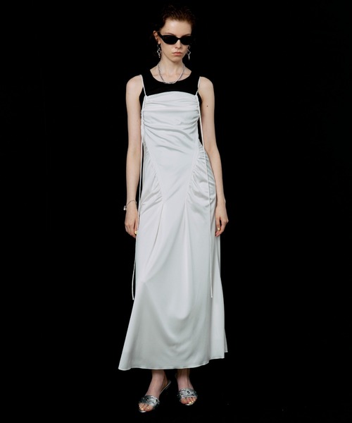 JOSE MOON(ジョゼムーン)の「GATHER CUT DRESS/ギャザーカットドレス(ワンピース・レディース・ブラック/ホワイト・36/38)」の22枚目の写真