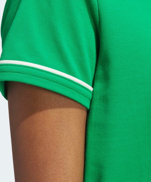 adidas（アディダス）の「オリジナルスゴルフ ツイストニット ワンポイントロゴ 半袖ポロ【adidas Golf/アディダスゴルフ】（ポロシャツ・レディース・グリーン・X-LARGE/X-SMALL/XX-LARGE/LARGE/MEDIUM/SMALL）」の5枚目の写真