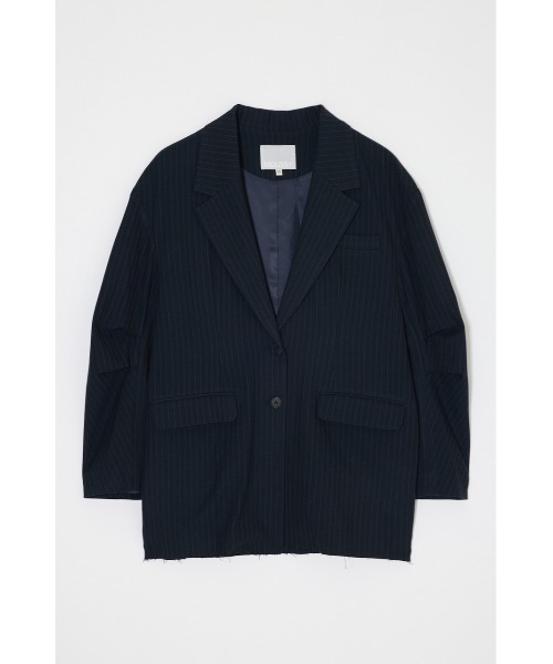 MOUSSY(マウジー)の「OVERSIZED ジャケット(その他アウター・レディース・グレー/ネイビー・FREE)」の1枚目の写真