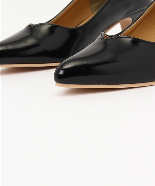 titivate（ティティベイト）の「5cmﾎﾟｲﾝﾃｯﾄﾞﾌﾗﾜｰｶｯﾄﾊﾟﾝﾌﾟｽ（パンプス・レディース・ホワイト/ライトグレー/ベージュ/ネイビー/ブラック・L/M/S/LL）」の9枚目の写真