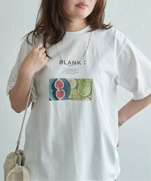 VENCEEXCHANGE（ヴァンスエクスチェンジ）の「【接触冷感／UVカット】天竺フルーツプリントTシャツ（Tシャツ/カットソー・レディース・その他2/その他1/オフホワイト・FREE）」の3枚目の写真