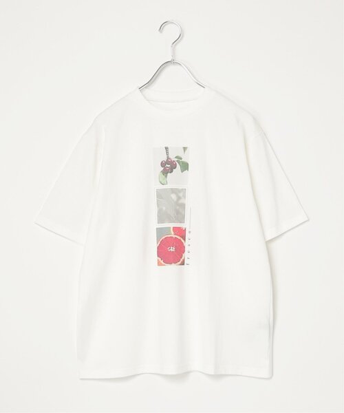 VENCEEXCHANGE（ヴァンスエクスチェンジ）の「【接触冷感／UVカット】天竺フルーツプリントTシャツ（Tシャツ/カットソー・レディース・その他2/その他1/オフホワイト・FREE）」の9枚目の写真