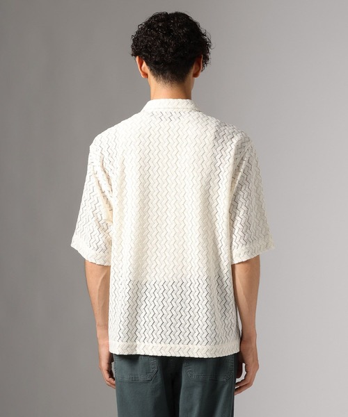 BAYFLOW（ベイフロー）の「カットジャガードシャツ（シャツ/ブラウス・メンズ・オフホワイト/ブラック・LARGE/MEDIUM）」の15枚目の写真