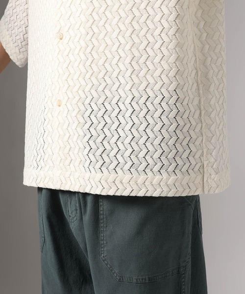 BAYFLOW（ベイフロー）の「カットジャガードシャツ（シャツ/ブラウス・メンズ・オフホワイト/ブラック・LARGE/MEDIUM）」の19枚目の写真
