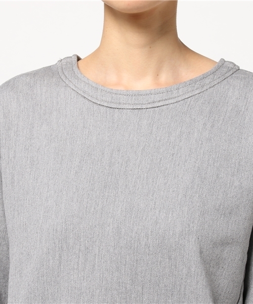 NATURAL BEAUTY BASIC（ナチュラルビューティーベーシック）の「ニットライクデニムサックワンピース（ワンピース・レディース・グレー・SMALL/MEDIUM）」の6枚目の写真