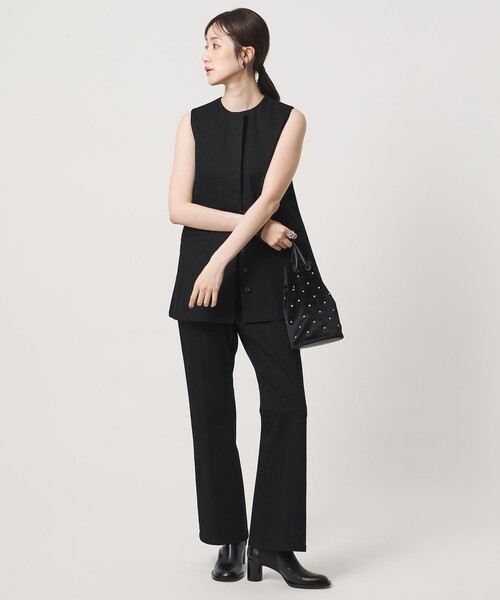 UNITED ARROWS(ユナイテッドアローズ)の「スタッズ ドローストリングバッグ(ショルダーバッグ・レディース・ブラック/ブラウン・FREE)」の5枚目の写真