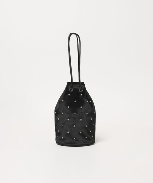 UNITED ARROWS(ユナイテッドアローズ)の「スタッズ ドローストリングバッグ(ショルダーバッグ・レディース・ブラック/ブラウン・FREE)」の10枚目の写真