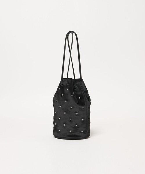 UNITED ARROWS(ユナイテッドアローズ)の「スタッズ ドローストリングバッグ(ショルダーバッグ・レディース・ブラック/ブラウン・FREE)」の11枚目の写真