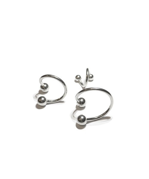 MORPH(モルフ)の「MORPH モルフ スパイラル ボディーピアス 16ゲージ 6mm~12mm(ピアス(片耳用)・メンズ・シルバー・6/10/12)」の2枚目の写真
