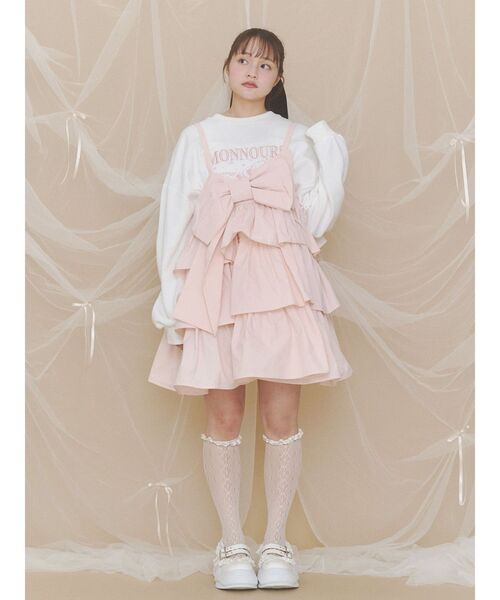 merry jenny(メリージェニー)の「プレゼントリボンミニワンピース(ワンピース・レディース・ピンク/チャコールグレー/ブラック・FREE)」の19枚目の写真