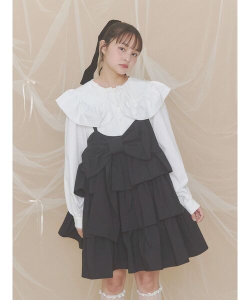 merry jenny(メリージェニー)の「プレゼントリボンミニワンピース(ワンピース・レディース・ピンク/チャコールグレー/ブラック・FREE)」の20枚目の写真