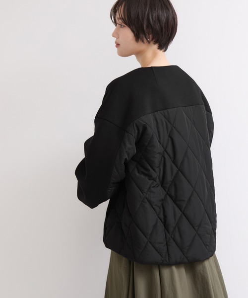 le cercle ADAM ET ROPE'(ルセルクルアダムエロペ)の「ダンボールキルトコンビブルゾン(ブルゾン・レディース・ブラック/グレー系その他・FREE)」の8枚目の写真
