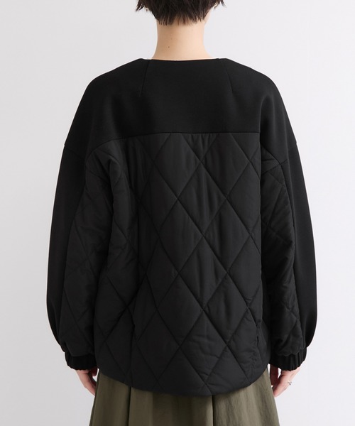 le cercle ADAM ET ROPE'(ルセルクルアダムエロペ)の「ダンボールキルトコンビブルゾン(ブルゾン・レディース・ブラック/グレー系その他・FREE)」の13枚目の写真