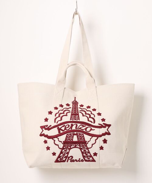 03KENZO EIFFEL TOWER DESIGN LARGE TOTE BAG（メッセンジャーバッグ