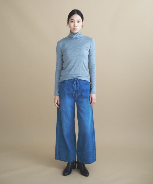 cloenc(クロエンス)の「【手洗い可】ウール混 ハイネックカットソー(Tシャツ/カットソー・レディース・ベージュ系その他7/グレー系4/ブラック/レッド系1・02)」の12枚目の写真