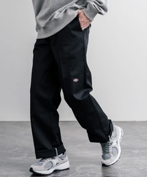 Dickies ディッキーズ 85283 Double Knee Work Pants Length32 ワンポイントロゴ刺繍ダブルニーツイルワイドストレートワークパンツ レングス32インチ