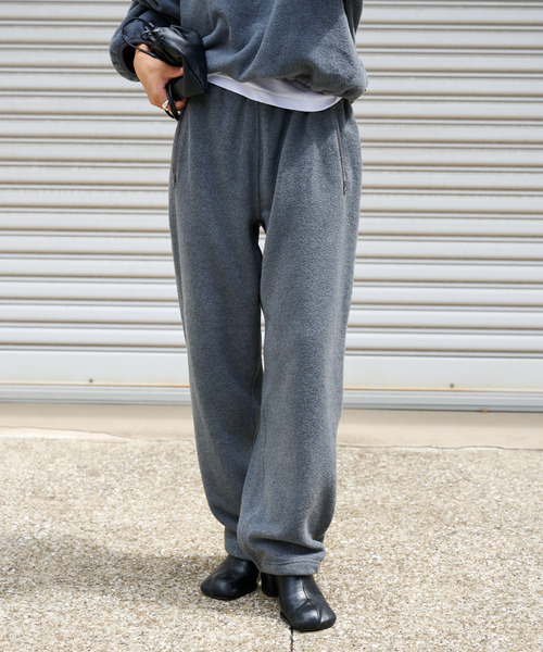 OUTDOOR PRODUCTS（アウトドアプロダクツ）の「フリースパンツ（スウェットパンツ・レディース・チャコールグレー/ブラック・38/36）」の2枚目の写真