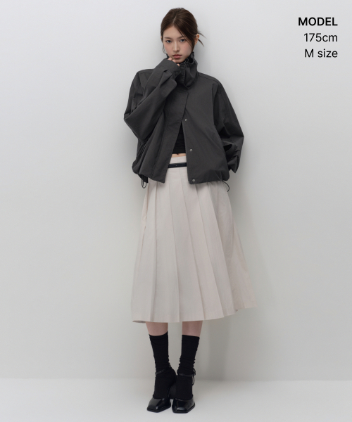 MUSINSA STANDARD WOMAN（ムシンサスタンダードウーマン）の「ウィメンズドルマンフィールドジャケット[グレー]（ブルゾン・レディース・その他・MEDIUM/X-SMALL/SMALL）」の2枚目の写真