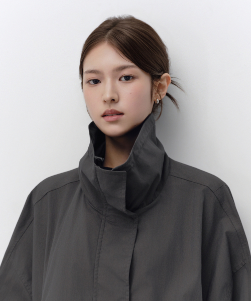 MUSINSA STANDARD WOMAN（ムシンサスタンダードウーマン）の「ウィメンズドルマンフィールドジャケット[グレー]（ブルゾン・レディース・その他・MEDIUM/X-SMALL/SMALL）」の4枚目の写真
