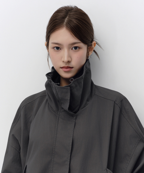 MUSINSA STANDARD WOMAN（ムシンサスタンダードウーマン）の「ウィメンズドルマンフィールドジャケット[グレー]（ブルゾン・レディース・その他・MEDIUM/X-SMALL/SMALL）」の5枚目の写真