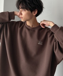 Java（ジャバ）の「《JaVaジャバコラボ》大人の”質”にこだわった、カジュアルここにあり。胸刺繍ダンボール素材ドルマンスリーブクルーネックTシャツ(長袖)（Tシャツ/カットソー）」
