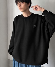 Java（ジャバ）の「《JaVaジャバコラボ》大人の”質”にこだわった、カジュアルここにあり。胸刺繍ダンボール素材ドルマンスリーブクルーネックTシャツ(長袖)（Tシャツ/カットソー）」