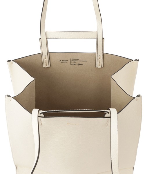 SALON adam et rope'（サロン アダム エ ロペ）の「【J'aDoRe・一部店舗限定】【ZANCHETTI（ザンケッティ）】LA BUSTA（ショルダーバッグ・レディース・オフホワイト/イエロー系その他3/オレンジ系その他3/グレー系その他/ブラック・FREE）」の16枚目の写真