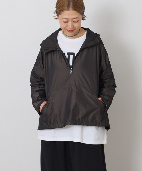 JOURNAL STANDARD LUXE（ジャーナルスタンダード　ラックス）の「メモリータフタ フードプルブルゾン（その他アウター・レディース・ベージュ/カーキ・FREE）」の2枚目の写真