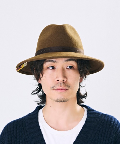 CA4LA(カシラ)の「COW MOTIF WESTERN HAT(ハット・メンズ・ブラウン/ライトベージュ/ブラック・ONESIZE)」の2枚目の写真