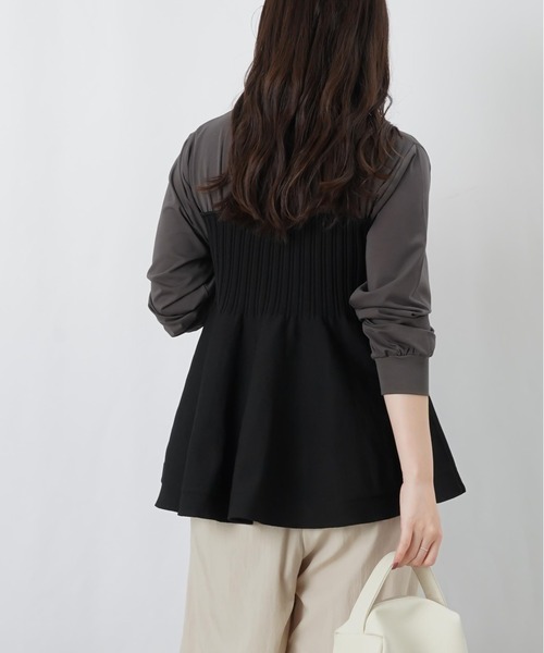 LUCA/LADY LUCK LUCA(ルカ/レディラックルカ)の「LC/LLL ニットビスチェプルオーバー(Tシャツ/カットソー・レディース・オフホワイト/チャコールグレー・FREE)」の8枚目の写真