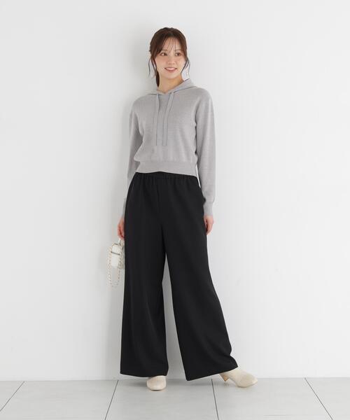 PROPORTION BODY DRESSING(プロポーションボディドレッシング)の「<a>フリルイージーパンツ / 1216230002(その他パンツ・レディース・オフホワイト/ブラック・MEDIUM/P/S)」の7枚目の写真