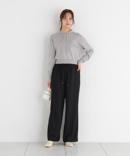 PROPORTION BODY DRESSING(プロポーションボディドレッシング)の「<a>フリルイージーパンツ / 1216230002(その他パンツ・レディース・オフホワイト/ブラック・MEDIUM/P/S)」の8枚目の写真