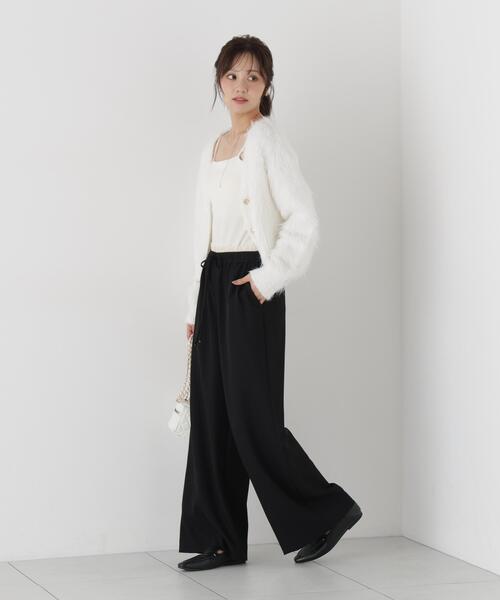 PROPORTION BODY DRESSING(プロポーションボディドレッシング)の「<a>フリルイージーパンツ / 1216230002(その他パンツ・レディース・オフホワイト/ブラック・MEDIUM/P/S)」の12枚目の写真